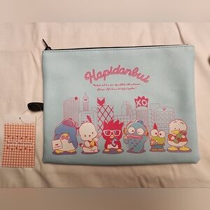 SANRIO Characters - Hapidanbui Blue Character Pouch NWT